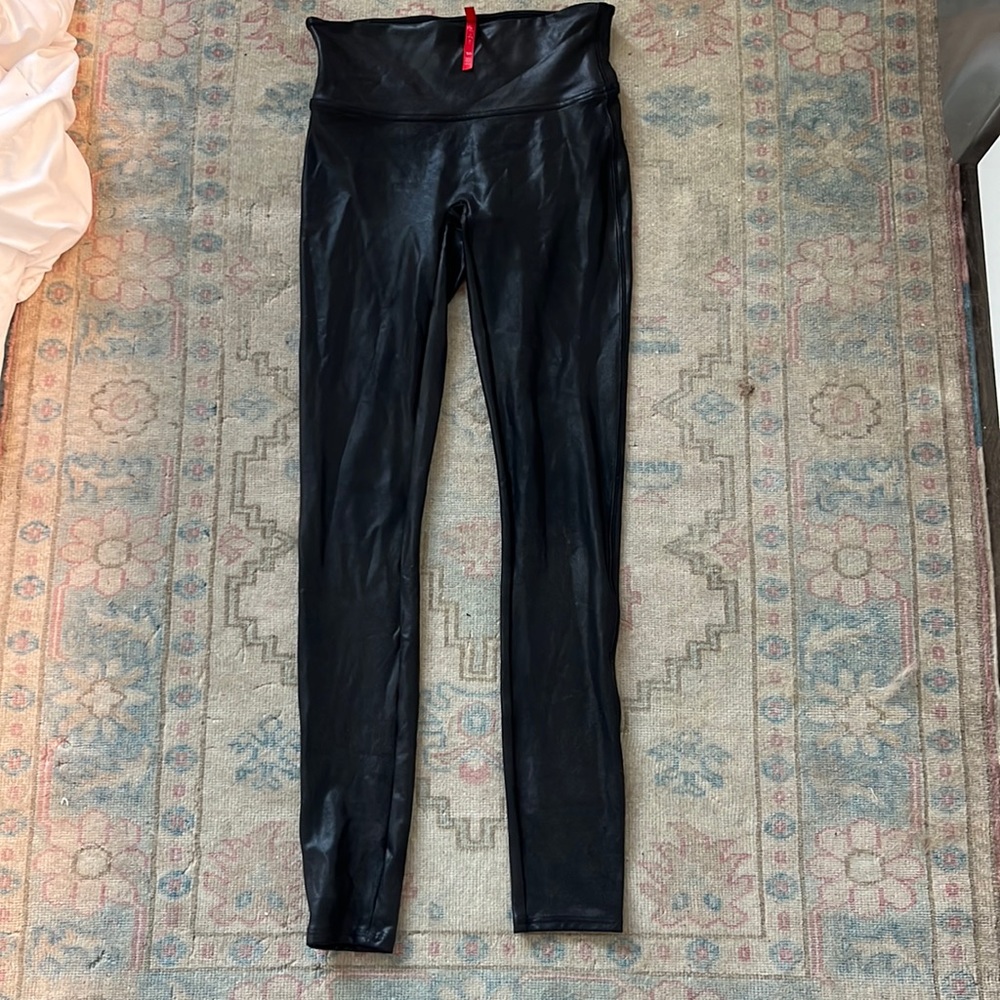 Spank Leather Leggings Size Small